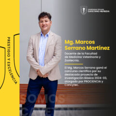 El Dr. Marcos Serrano ganó el concurso científico por su destacado proyecto de Investigación Básica 2024-03,otorgado por PROCIENCIA y Concytec.